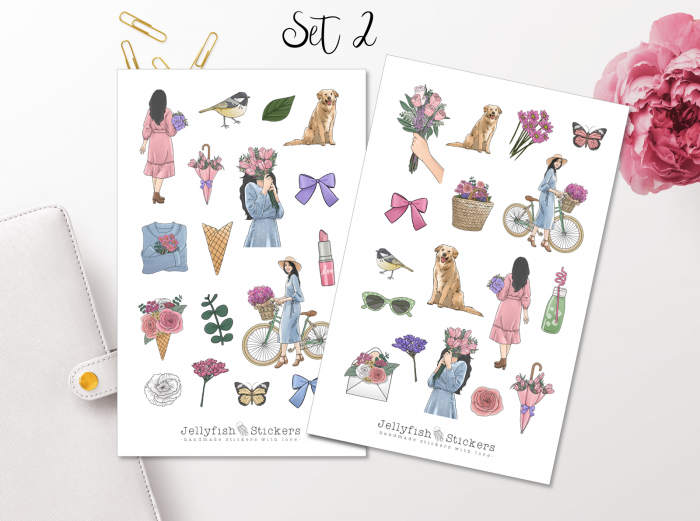 Girls Summer Sticker Set